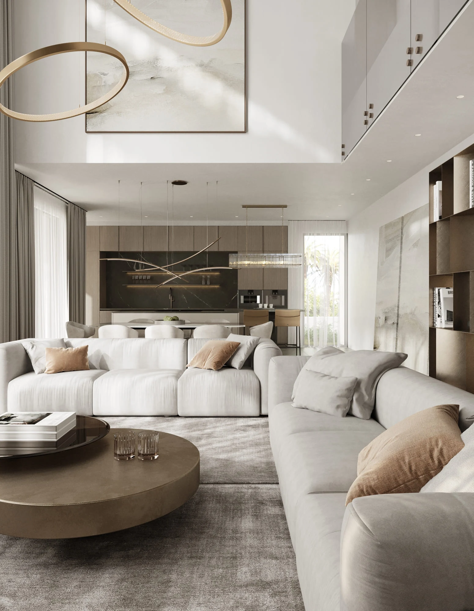 Villa Ivory open-plan living and kitchen