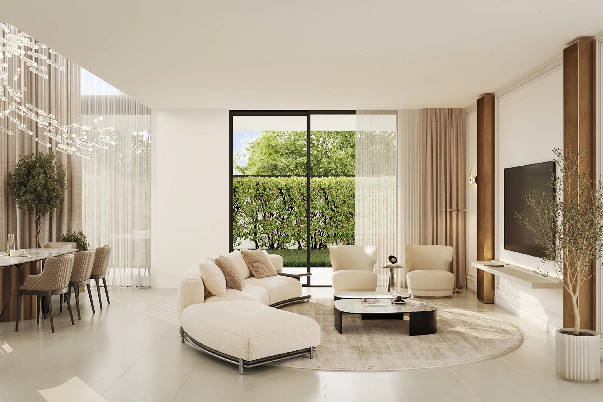 Villa Sirocco living room